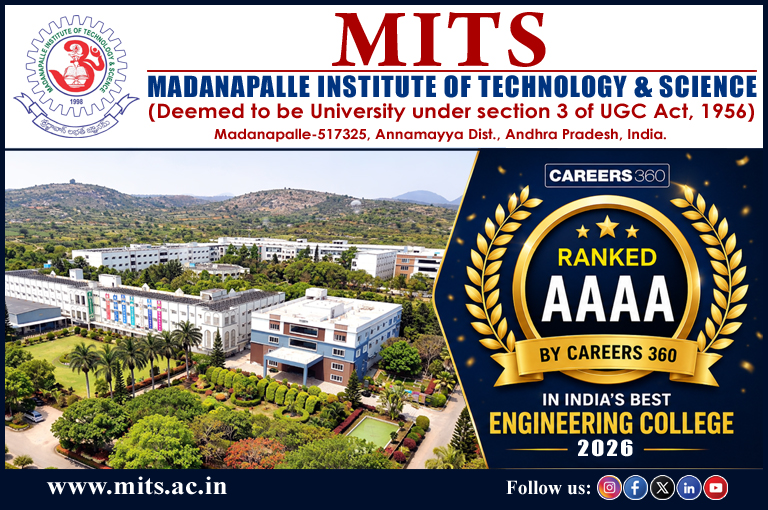 MITS Ranked AAAA by Careers 360 in India